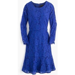 J. Crew Cobalt Blue Lace Dress Sz. 2